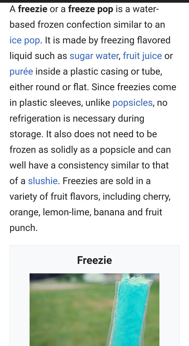 ara8ara's tweet photo. @AshKabosu #icy #icies #icee #icees
frozen drink

#Freezy surname

#Freezie #Freezies
Freezie Freezies
#Wiscy #Wisconsin
Just like land of Oz,
"Zooper Doopers,"
products of 60s/70s,
most people still refer to offbrands as...bandaids, kleenexes, jellybeans, koolaid, icees,
freezies
etcétera. https://t.co/wAXkkqsQua