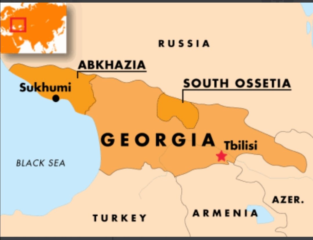 AndrewBlankHill's tweet photo. @tomiahonen I guess when @RepMTG heard that #Russia had invaded #Georgia back in '08 she thought it was her State and not the country!
She's probably confused about the difference between the #AmericaFirstCaucus & the South Caucasus!
PS... Is there a town called Ossetia in #GA USA? https://t.co/VVXZwz0b0U