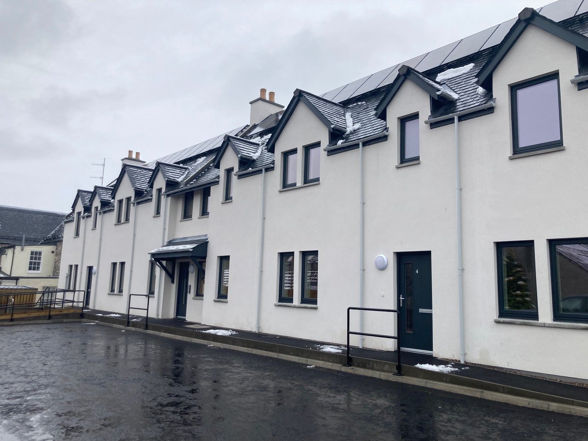 CapstoneCLTD's tweet photo. 4, 2 bedroom flats in conservation area of Grantown on Spey delivered for The Highland Council. https://t.co/0Y7z7C10L6