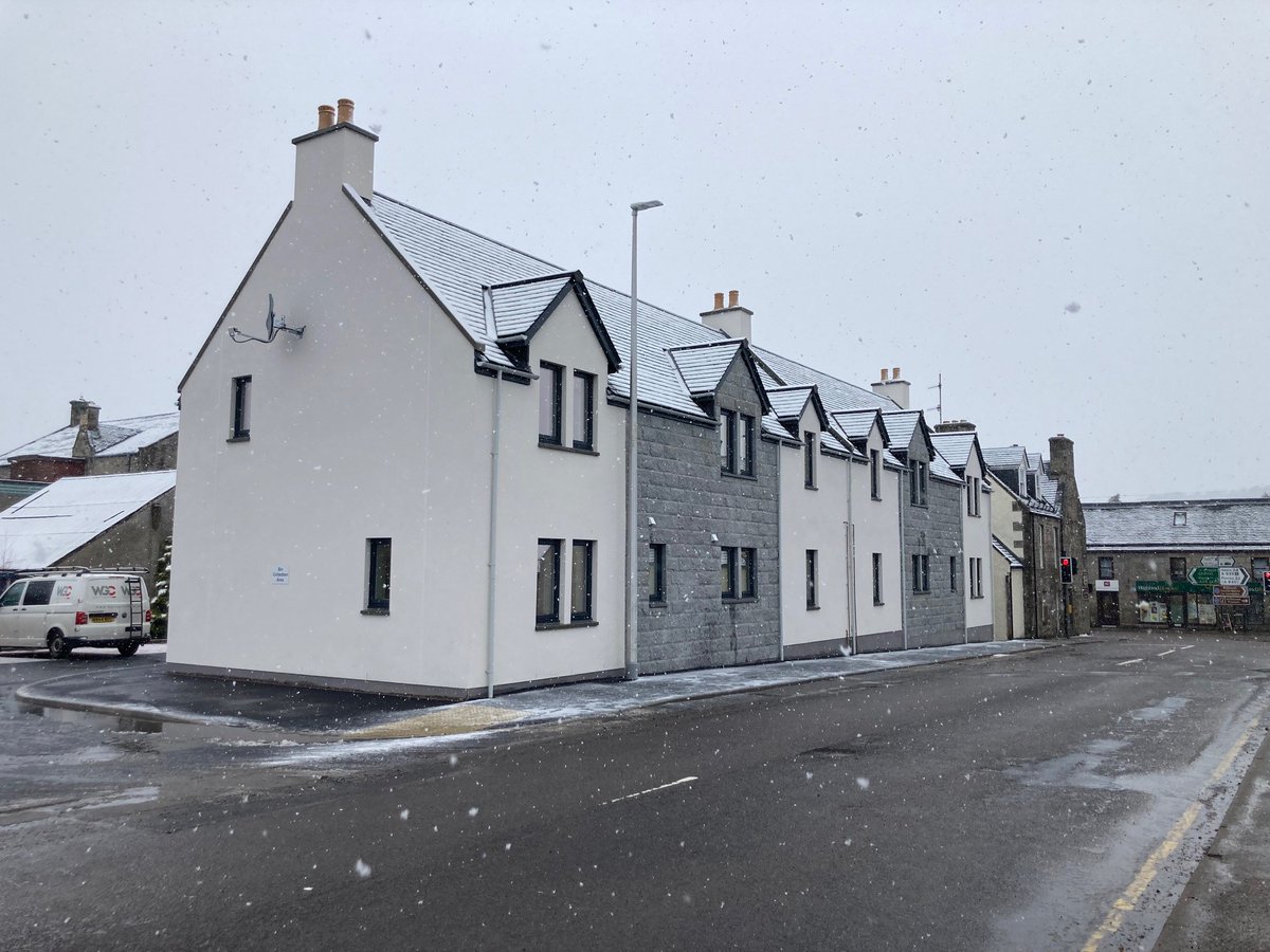 CapstoneCLTD's tweet photo. 4, 2 bedroom flats in conservation area of Grantown on Spey delivered for The Highland Council. https://t.co/0Y7z7C10L6
