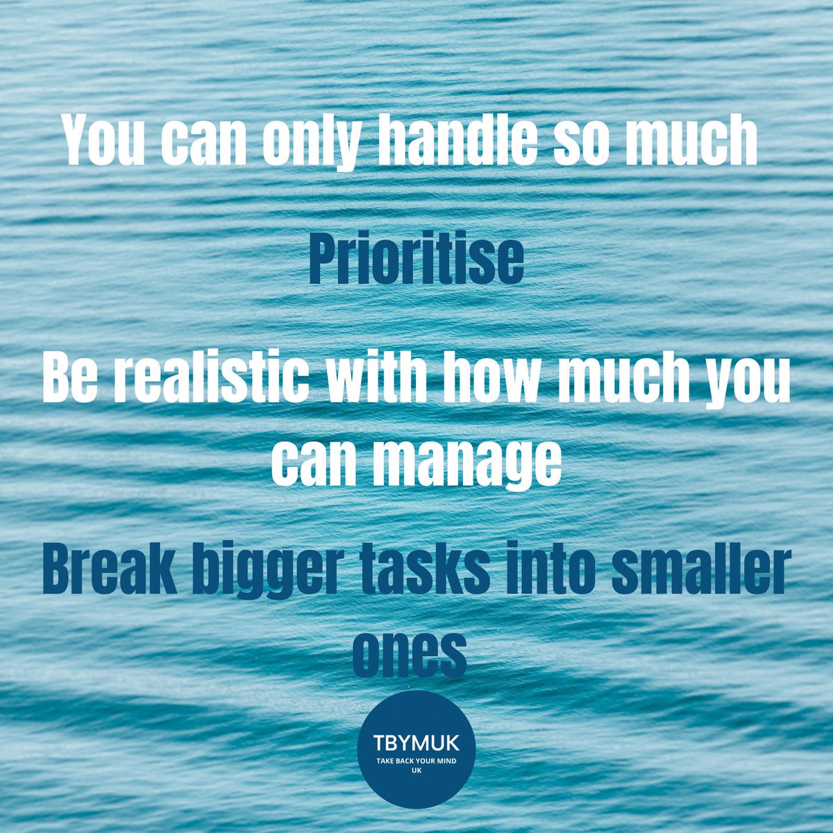 TBYMUK's tweet photo. 👉🏼 Knowing what you can and cannot manage is a big part of stomping out unwanted stress.
💻 https://t.co/cthasQQodq
--
#takebackyourminduk #takebackyourmind #tbymuk #tbym #mentalhealth #mentalhealthsupport #mentalhealthawareness #stressawarenessmonth #nonprofit https://t.co/rfnpt7I9XS