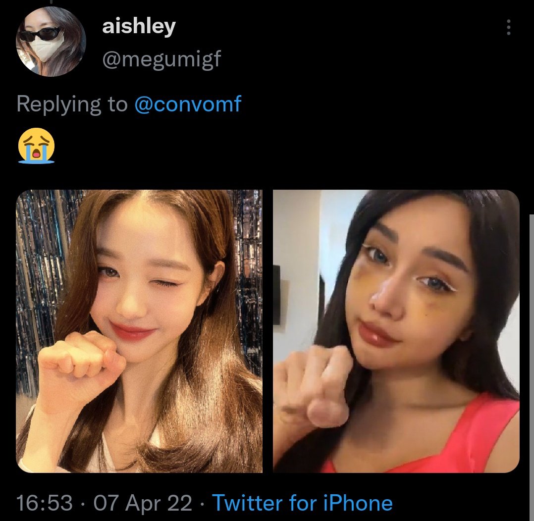 bbluewav's tweet photo. Lucinta luna bilang ke dokternya mau dibikin kaya lisa blackpink tapi jadinya kaya wonyoung https://t.co/Bxxjj158Zz