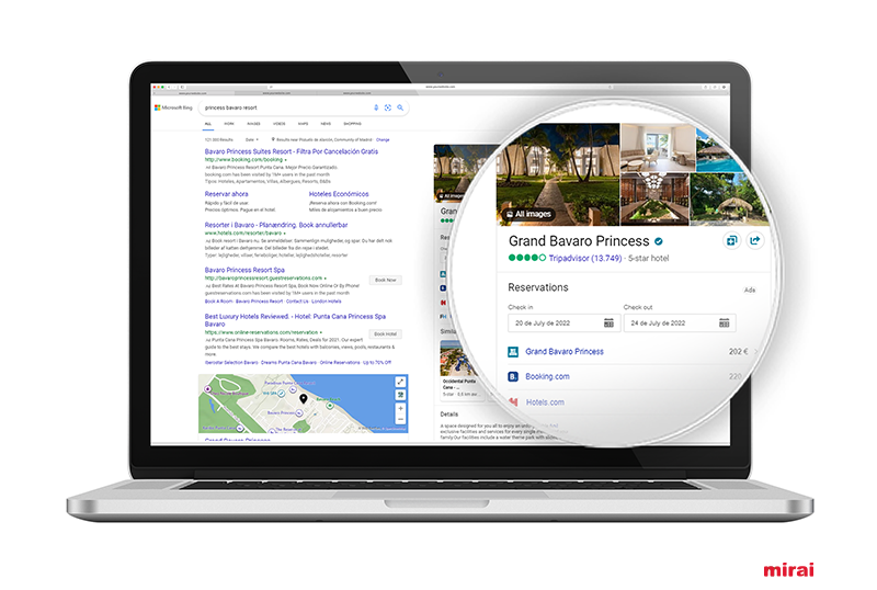 Mirai4Hotels's tweet photo. Incorporamos entre nuestras conexiones a #metabuscadores a #BingHotelPriceAds, el metabuscador de Microsoft Bing diseñado para ayudar a los hoteles a aumentar las #ventasdirectas y la #visibilidad en el buscador. https://t.co/4lcgULexvE https://t.co/1f5DAxpmny