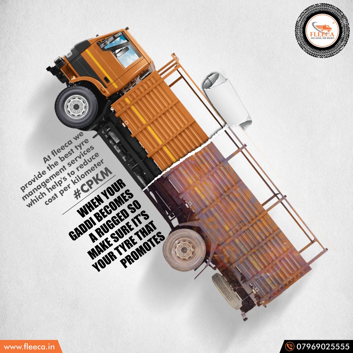 fleeca_india's tweet photo. The manner in which you treat your tyres affects your truck balance,
steering sensitivity, mileage, and much more. Do not neglect them to get
the best tyre management by fleeca and improve tyre life and increase
profitability in business.

 📞 07969025555

#tyrebachaogadibachao https://t.co/qRfsZXShHX
