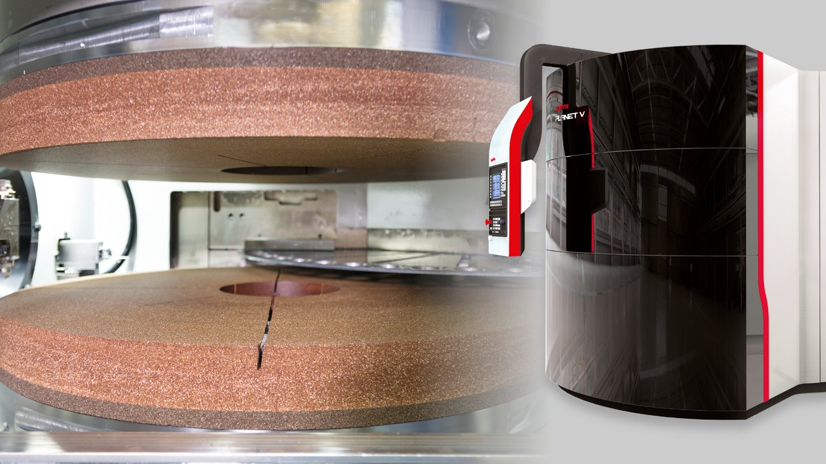 #DoubleDiskGrinding
The latest generation of the #Supfina Planet V machine series takes #double-sided-grinding to a new level.

#Automation and #interlinking
We supply you with upstream and downstream processes that are perfectly tailored to your needs and the #Planet V.