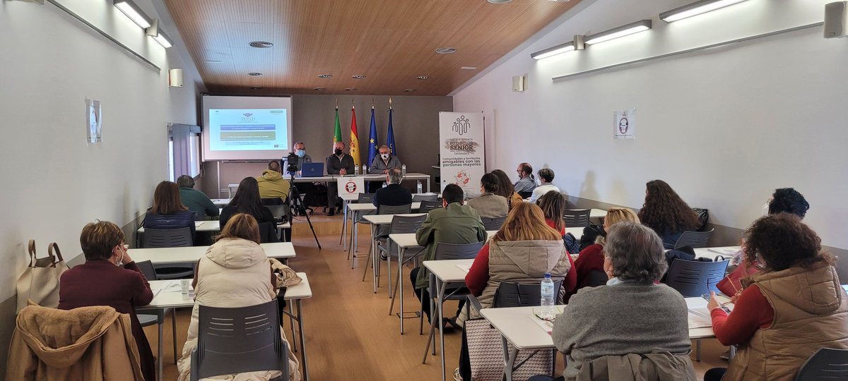 cederlaserena's tweet photo. Con la presencia de José Vicente Granado, Director Gerente del SEPAD, vamos a clausurar las Jornadas de Espacios Senior. Comunidades y territorios amigables con las personas mayores.
#ADESVAL
#ARJABOR
#TAGUS
#ADERCO
#LASIBERIA
#LASERENA
#EpacioseniorExtremadura
#CooperacionLEADER https://t.co/aj5ve9oDyM