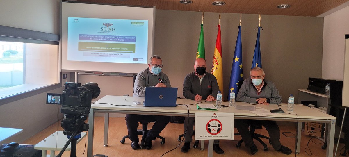 cederlaserena's tweet photo. Con la presencia de José Vicente Granado, Director Gerente del SEPAD, vamos a clausurar las Jornadas de Espacios Senior. Comunidades y territorios amigables con las personas mayores.
#ADESVAL
#ARJABOR
#TAGUS
#ADERCO
#LASIBERIA
#LASERENA
#EpacioseniorExtremadura
#CooperacionLEADER https://t.co/aj5ve9oDyM