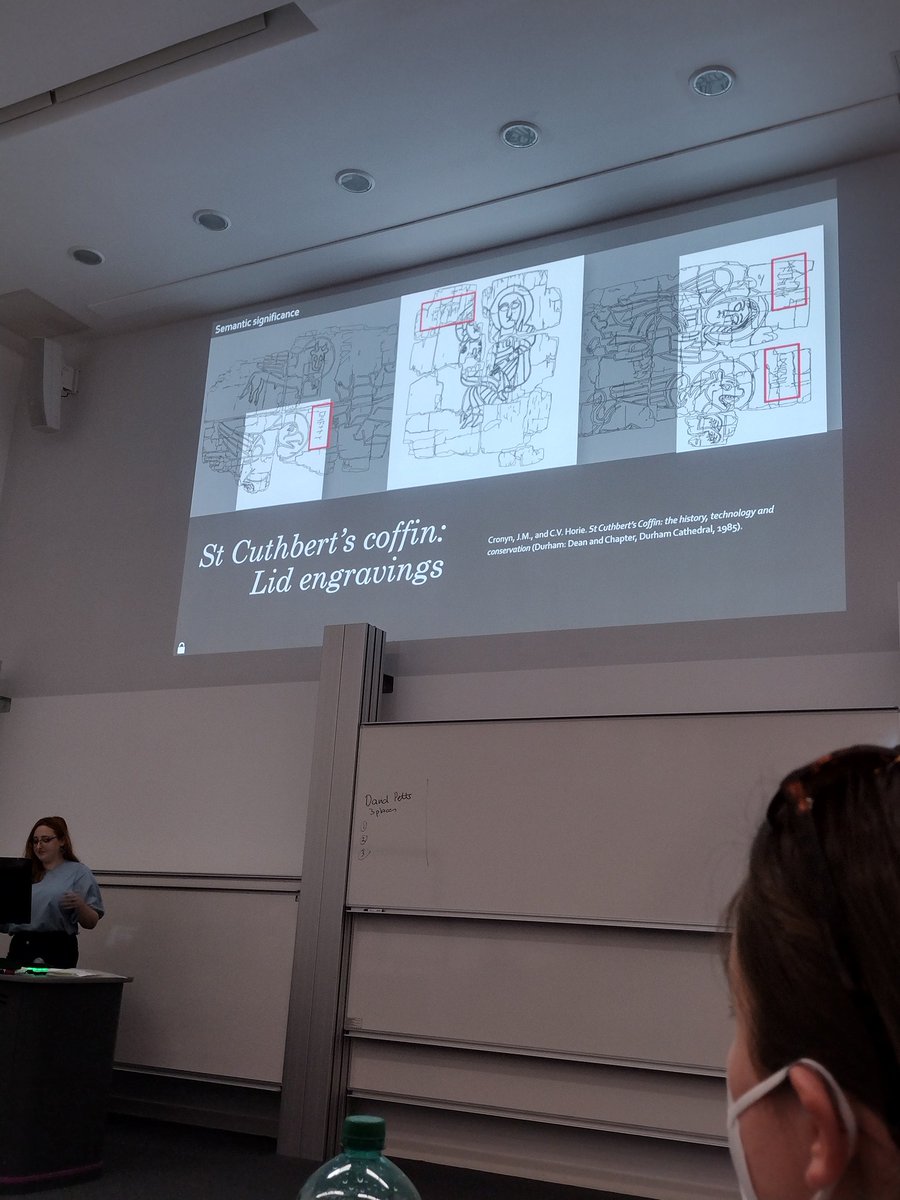 rood_girl's tweet photo. "The decision how to show text is always a creative decision, even if only to follow convention." @CatrinH42 on the interaction between manuscript culture and runes! #IIAC9 #medievaltwitter #runes #epigraphy https://t.co/JnzxWgup0h