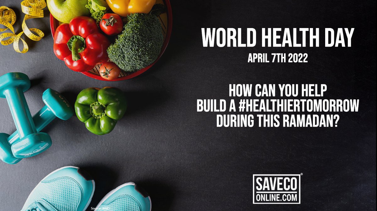 SaveCoBradford's tweet photo. It's #WorldHealthDay 🌎

How can you help build a #HealthierTomorrow during this ramadan? 

Clean air. Clean water. Safe food. @WHO 

#ramadan #ramadanfood #ramadandiet #savecoonline #savecobradford https://t.co/dj3aBrclQS