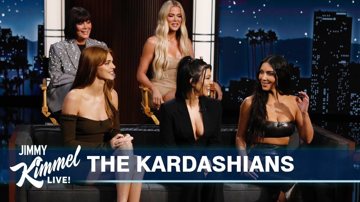 KourtDailyCom's tweet photo. The Kardashians On Jimmy Kimmel Live https://t.co/1sSPqZF3jm @kourtneykardash @KimKardashian @khloekardashian @KendallJenner @KrisJenner @jimmykimmel https://t.co/vc9ThgcFFS