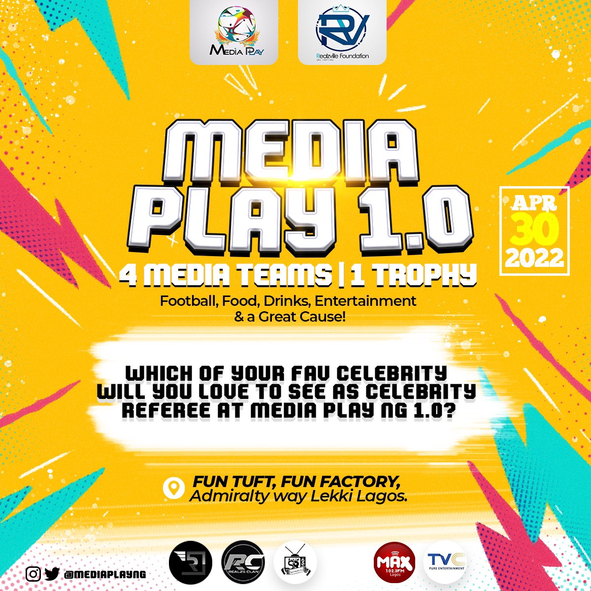 iam_RealSkillz's tweet photo. Tell us, who?? ~ ~ ~ (media teams playing &amp; the great-cause we are playing for this edition is set, WATCH THIS SPACE FOR THE REVEAL!!!)

#mediaplayng

🖌 by: @stunt247 https://t.co/IASyA7eErb