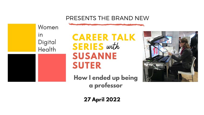 FHNW Institute for Data Science (@fhnw_i4ds) on Twitter photo Are you facing a career decision and looking for inspiration? Then this might be for you: Susanne Suter will share how she ended up being a professor <a href="/FHNWTechnik/">Hochschule für Technik und Umwelt FHNW</a>
April 27 <a href="/impacthubzurich/">Impact Hub Zürich</a> bit.ly/3r7dhdm
@Women_Digital_H #womenindigitalhealth #digitalhealth Are you facing a career decision and looking for inspiration? Then this might be for you: Susanne Suter will share how she ended up being a professor <a href="/FHNWTechnik/">Hochschule für Technik und Umwelt FHNW</a>
April 27 <a href="/impacthubzurich/">Impact Hub Zürich</a> bit.ly/3r7dhdm
@Women_Digital_H #womenindigitalhealth #digitalhealth