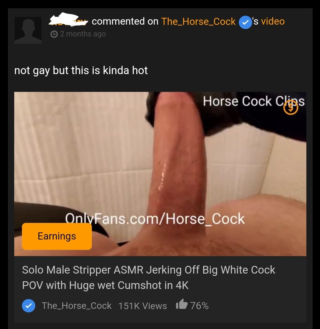 TW Pornstars - Horse_Cock 18+. Twitter. Quick PSA. If youre watching solo BWC videos in the gay. 11:39 AM - 7 Apr 2022