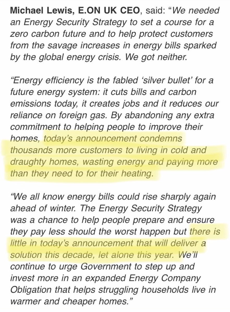E.ON UK CEO’s strong comment on today’s #energysecuritystrategy speaks for itself