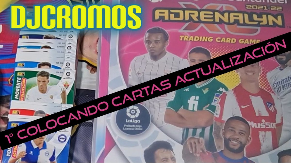 CromosDj's tweet photo. PRIMER COLOCANDO CARTAS ACTUALIZACIÓN ADRENALYN XL LIGA SANTANDER 2021-22 POCKET BOX PLATINUM 2022 #panini #AdrenalynXL #LigaSantander 
https://t.co/8slNTr6H5f https://t.co/T8orceu0H1