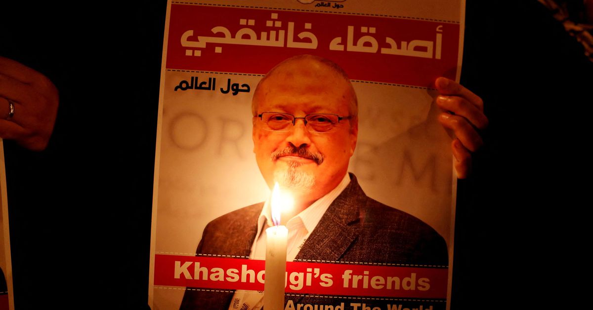 Reuters's tweet photo. Turkish court halts Khashoggi trial, transfers it to Saudi Arabia https://t.co/mGr4wGm0Xw https://t.co/WbnBinYrbP
