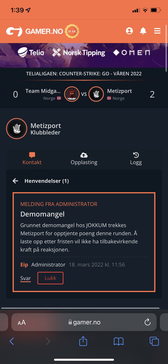Jonas "JoVo" Volle Åkre tweet media