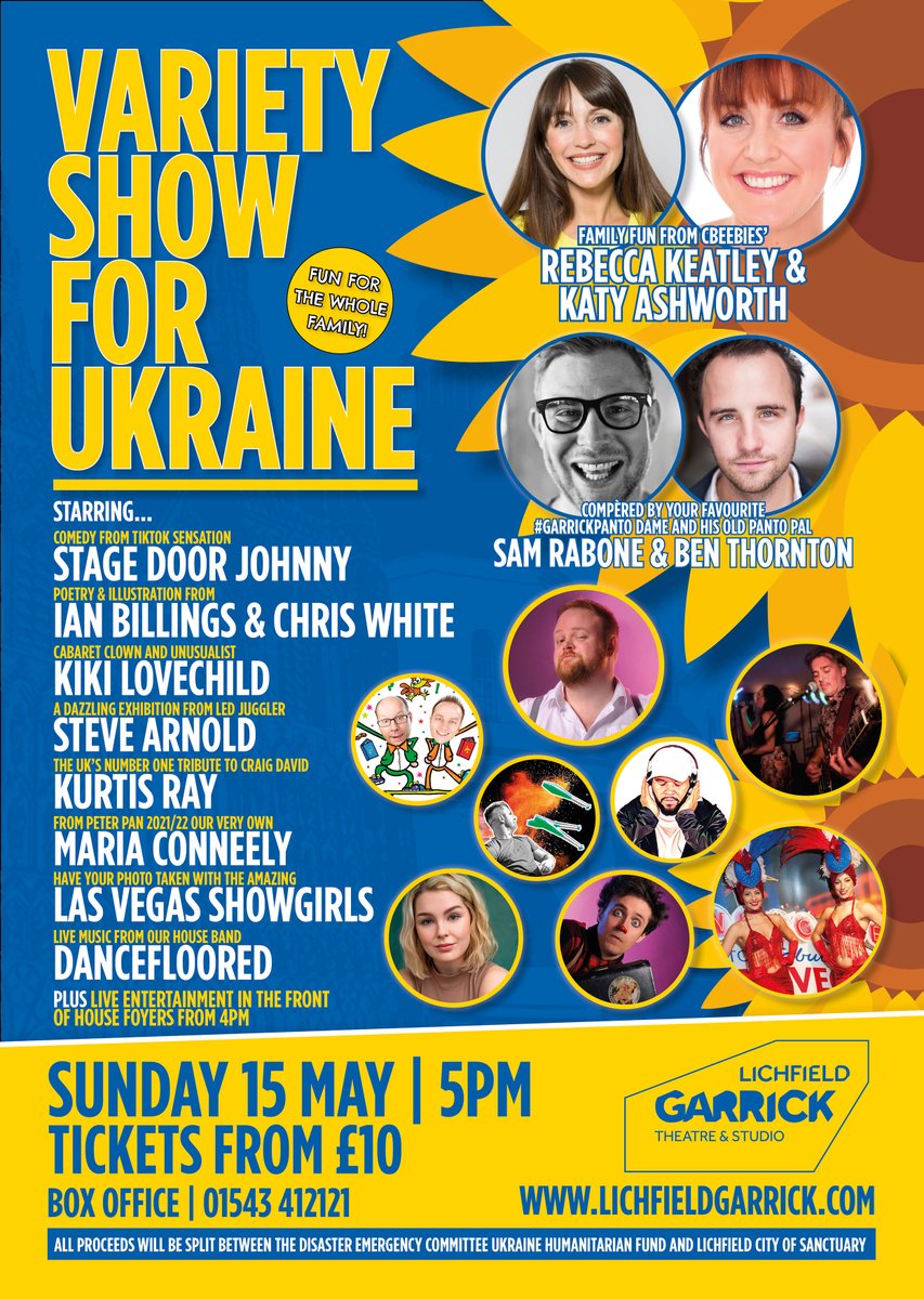 The_Garrick's tweet image. Sunday 15th May | 5pm 🌻

🎟️ lichfieldgarrick.com/concertforukra…

Starring @samrabone, @thornton_b, @rebecca_keatley, @KatyAshworth, @StageDoorJohnny, @MariaConneely_, @kikilovechild, and many more!
