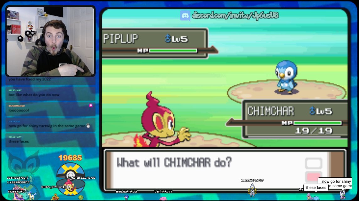 TTFA_Sam's tweet image. SHINY CHIMCHAR ON SCREEN RIGHT NOW! IT FINALLY HAPPENED!
twitch.tv/timetofeelalive