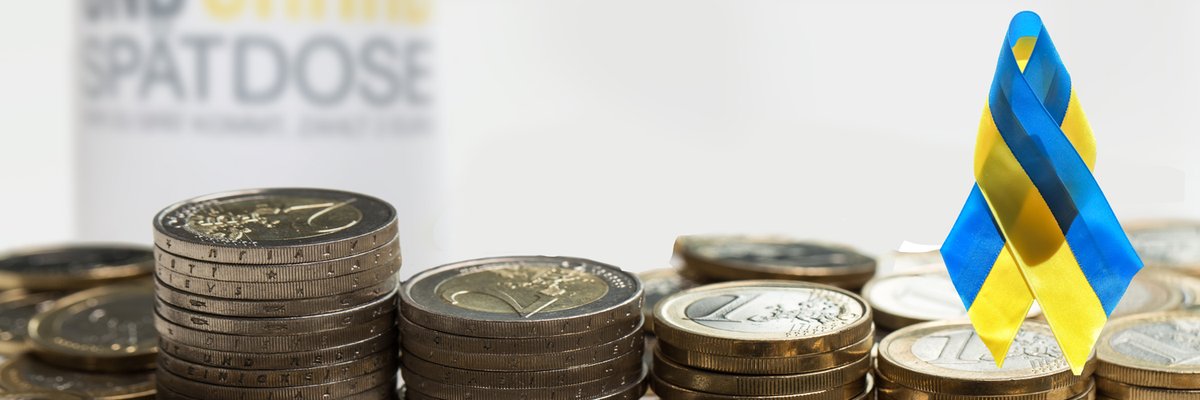 S&amp;G kommt für Ukraine zu spät! Der Inhalt unserer allseits beliebten „Spätdose“ (wer zu spät kommt, zahlt 2 €), exakt 265,20 € (?), wurde für eine Spende zugunsten der unter dem russischen Angriffskrieg leidenden Ukraine verwendet.