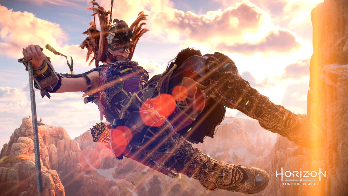 Joyrider2525's tweet photo. 飛び乗りカッコいいよね♪ フレア有　#HorizonForbiddenWest #BeyondTheHorizon #VirtualPhotography #VPCONTEXT #VPCALOY #Horizon写真部 https://t.co/PcHQwPc5Qu