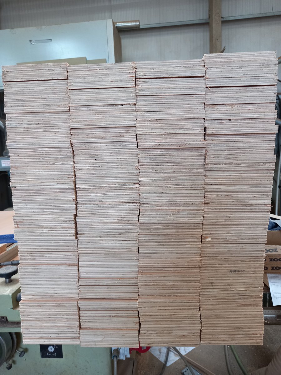 firtreetimber's tweet image. Another #bespoke order is cut and ready for delivery! Fifteen sheets of 18mm #hardwoodply cut to 240 lengths 148 x 1220mm. This is a regular order for a government services client who will use them to construct bird boxes. Whatever your project, contact us first! #joineryworkshop