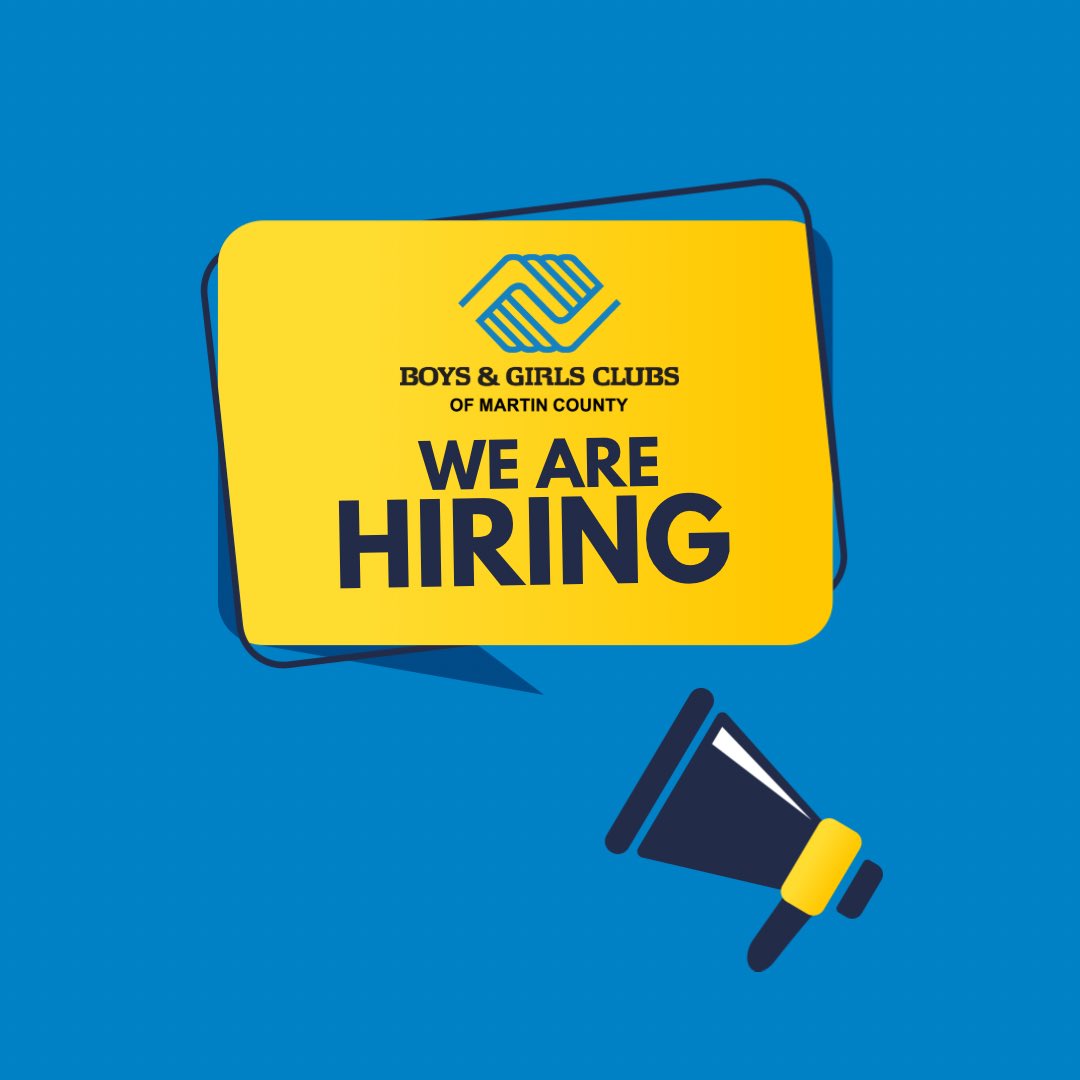 bgcmartincounty's tweet image. We're Hiring! Join our team and help build #GreatFutures in #MartinCounty. Learn more about the exciting opportunities we have available at 👉 bgcmartin.org/careersf47eb6f1