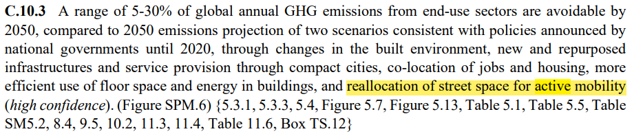 WalknRollHfx's tweet photo. Encouraged to see #ActiveTransporation initiatives high on the list of #GHG emission reduction actions in the #IPCCReport 2022. #HalifACT #IntegratedMobilityPlan https://t.co/MObXR6Fm3k