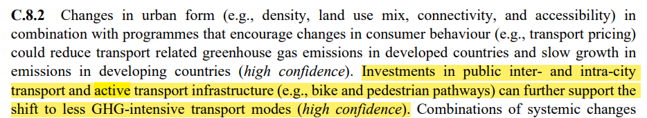 WalknRollHfx's tweet photo. Encouraged to see #ActiveTransporation initiatives high on the list of #GHG emission reduction actions in the #IPCCReport 2022. #HalifACT #IntegratedMobilityPlan https://t.co/MObXR6Fm3k