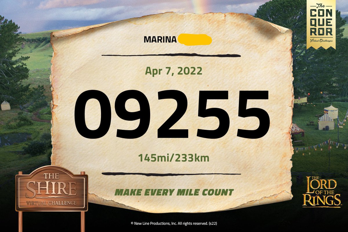XShipper's tweet image. Yeah, I&apos;m in... on my way to Mordor! #LOTRvirtualchallenge by #theConquerorChallenge 

🍃The Shire: 145mi (233km)
🗡The Fellowship: 98mi (157km)
⛏Mines of Moria: 40mi (64km)
👁‍🗨Eye of Sauron: 95mi (153km)
🌋Mordor: 282mi (454km)

theconqueror.events/lotr/