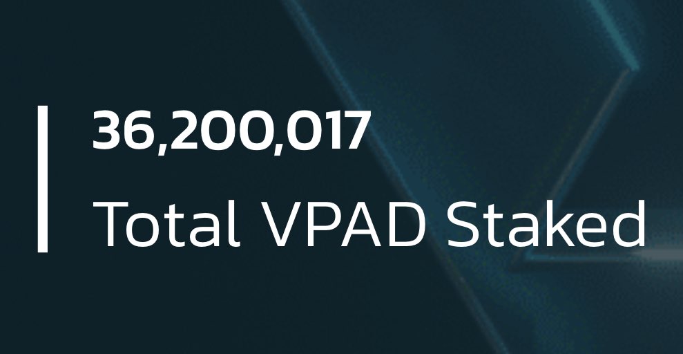 Another ATH! Soon all $VPAD staked!