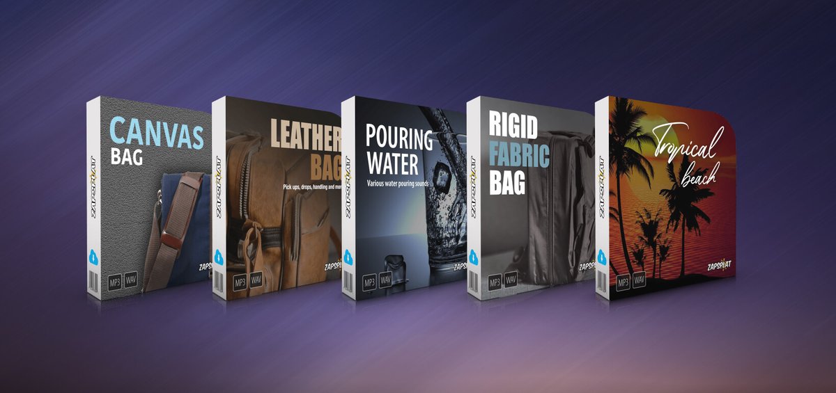 New FREE sound effect packs added today include several different bags, water pours and tropical beaches.  zapsplat.com/sound-effect-p…

#freesounds #soundeffects #sounddesign #gamedev #indiegamedev #indiegame #gameaudio #gamedevelopment #digitalart #unity3d