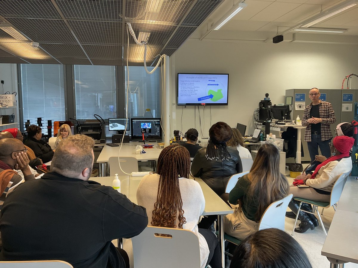SUCSESSProject's tweet photo. Day 4 of the #SUCSESSProject Training 4 - participants visited the Haag-Helia University of Applied Sciences’ labs and got a chance to “play” with some of the technology.
#Training4SUCSESS #education #ErasmusPlus #innovation https://t.co/qnIb5n5Ykf
