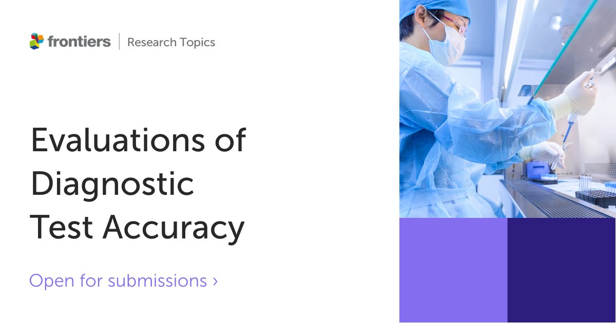 Frontiers in Epidemiology (@frontepidemiol) on Twitter photo đ˘Our new Evaluations of Diagnostic Test Accuracy research topic hosted by <a href="/JP_Salameh/">Jean-Paul Salameh, MD MSc</a> and <a href="/blevis_epi/">Brooke Levis</a> is now open for submissions! We welcome research that presents the latest advances in diagnostic accuracy! #epidemiology
Register your interest below
>frontiersin.org/research-topicâŚ< đ˘Our new Evaluations of Diagnostic Test Accuracy research topic hosted by <a href="/JP_Salameh/">Jean-Paul Salameh, MD MSc</a> and <a href="/blevis_epi/">Brooke Levis</a> is now open for submissions! We welcome research that presents the latest advances in diagnostic accuracy! #epidemiology
Register your interest below
>frontiersin.org/research-topicâŚ<