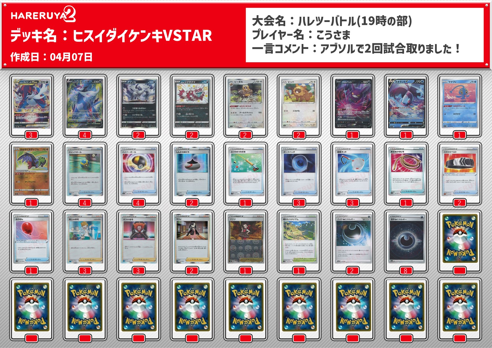 ドガスダイケンキの採用について(全文無料)(デッキレシピ付)｜まこ