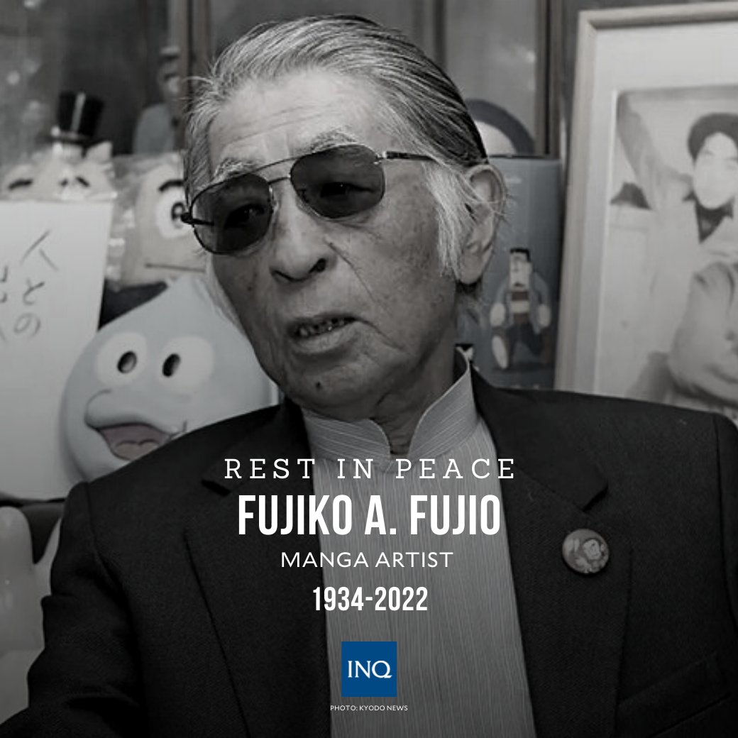 inquirerdotnet's tweet photo. REST IN PEACE. 

Manga artist Fujiko A. Fujio, best known as co-creator of Doraemon, has passed away. He was 88.

READ: https://t.co/qbBhPlXi5K https://t.co/4K4eYZxupw