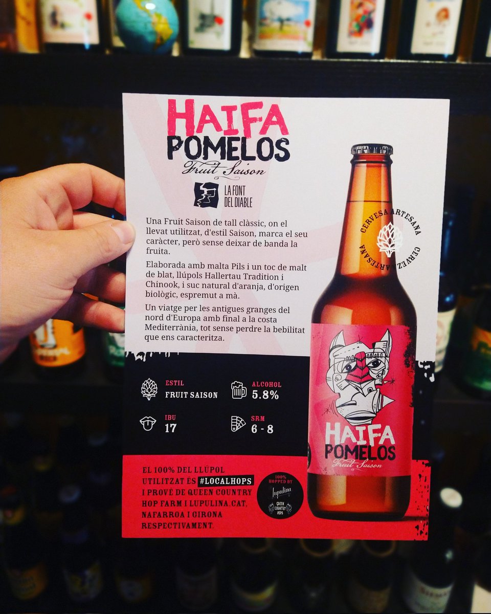 AssSinglot's tweet image. Avui un altre de Haifa Pomelos!

Fruit Saison, #localhops
5.8% amb suc natural d'aranja
