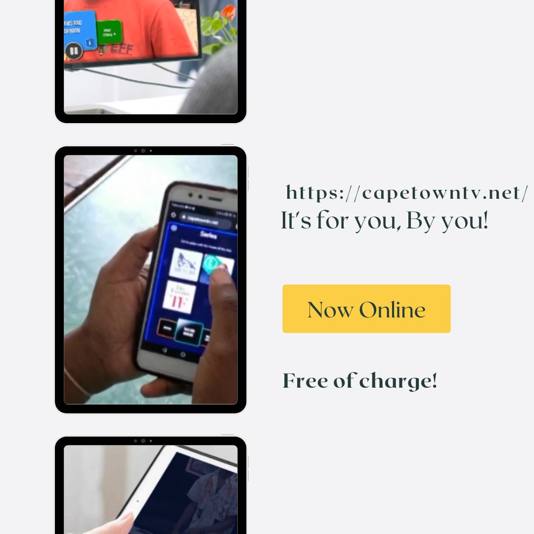 Cape Town TV is for you, by you and is now online as well as DSTV channel 263. 
 
From A Walk with Mel to Cape Town Daily catch all your entertainment and news needs. And that's all online! 
Click on the link - capetowntv.net