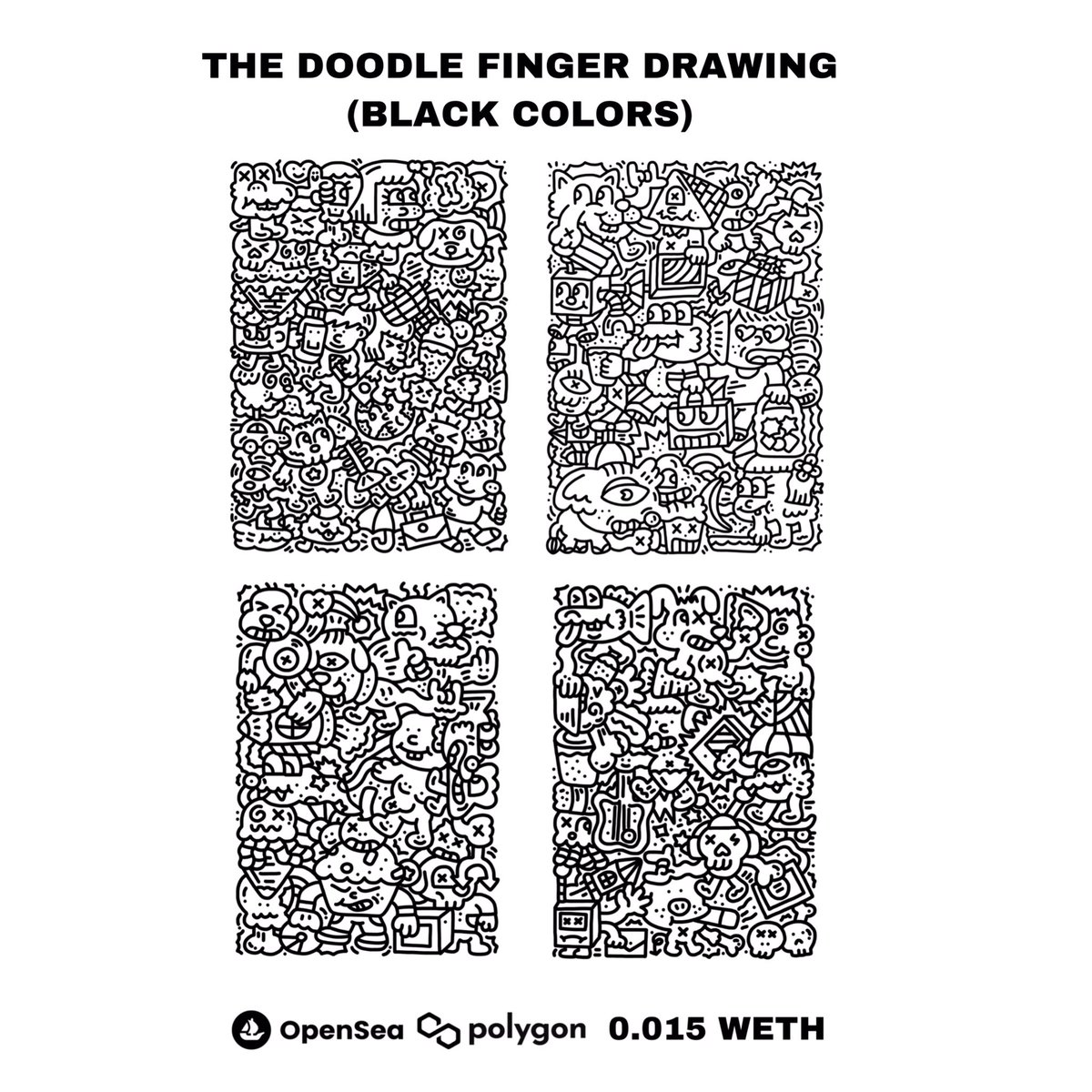 batchin1999's tweet photo. Black Doodle Finger Drawing &amp; Rare Doodle. 
My Doodle Artwork Were Sketched By My Finger Every Single Pieces Available on Polygon! Price from ETH (MATIC) 0.015 - 0.025 WETH

https://t.co/JvMLXwvyrk

#Doodle #NFTcollector #NFTCommunity https://t.co/WjKhWN6Uw7