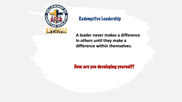 Redemptive Leadership