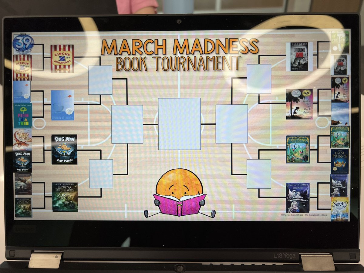 MsPottsLearners's tweet photo. The #Elite8 made for some very close battles - who will make it to the #FinalFour? Congrats @sharonmdraper @rickriordan @beasleywrites #davpilkey @AlanGratz @chriscolfer @ThanhhaLai and @SomanChainani - my SS are loving this and your support authors #5thgrade #pottsbookrecs https://t.co/KZXFomZYfM