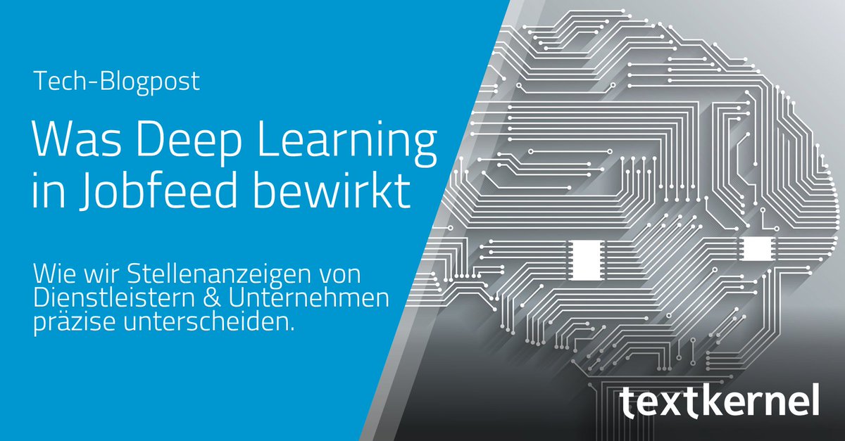 TextkernelDACH's tweet image. Wer den Stellenmarkt analysiert, um Leads zu generieren, muss direkte Arbeitgeber von Personalvermittlern trennen können. Karlijn Dinnissen und Chao Li aus Textkernels F&amp;amp;E erklären, wie das mit Deep Learning heute deutlich besser funktioniert. 

hubs.ly/Q017p8Qc0