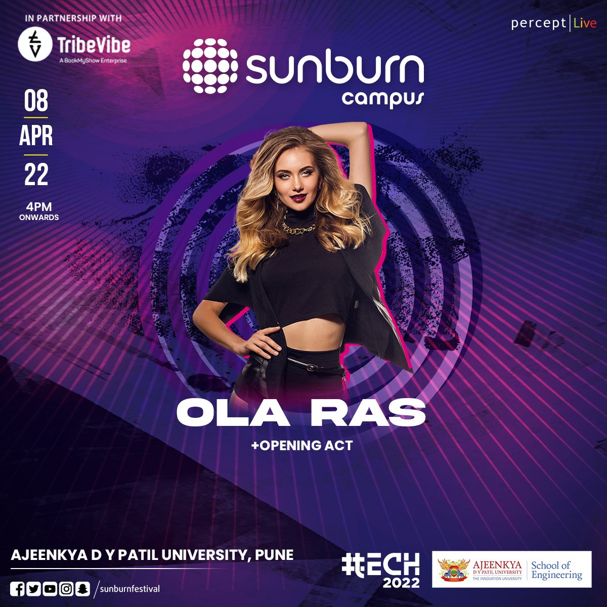TribeVibeLive's tweet photo. Nothing lasts forever but this night is gonna stick with you for a very long time!
#OlaRas is on her way to @adypuniversity's #hashtech fest on 8th of April, 4 pm onwards.
@CampusSunburn
@PerceptEMC
@shovenshah
#Tribevibe https://t.co/KJTQLcOzo6