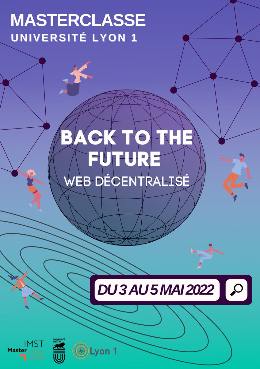 EisoImst's tweet photo. 🚨#SaveTheDate ! RDV du 3 au 5 mai pour notre deuxième #Masterclasse, organisée par les M2 du Master IMST EISO. 

Après un thème sur l'exobiologie, nous vous présenterons le #webdécentralisé, et tous ses mystères… 👨‍💻👩‍💻 https://t.co/vO65Oliveu