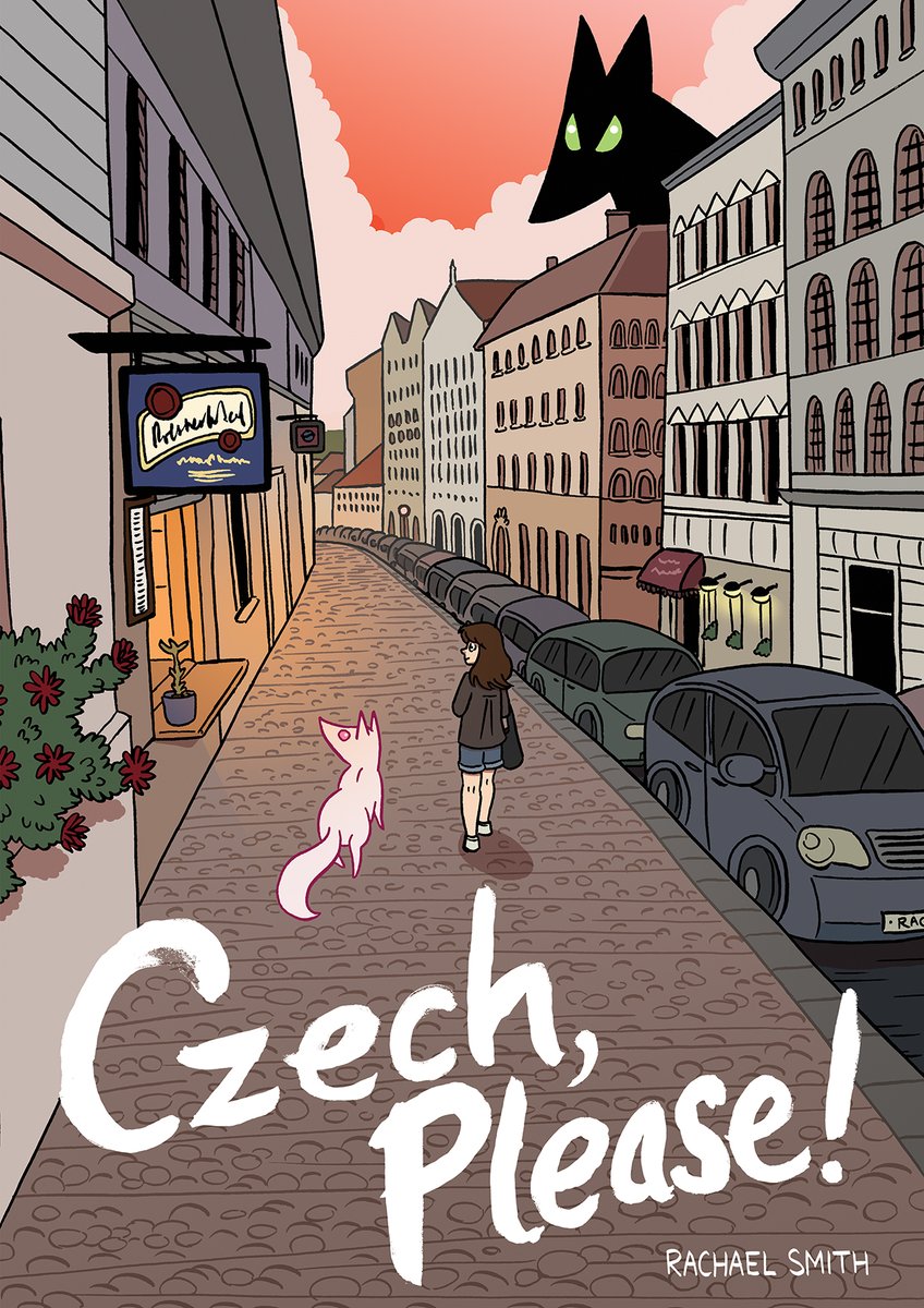 rachael_'s tweet photo. Finally getting round to putting all my Prague diary comics (as well as lots of extras not published online) into a book! It'll probably be coming to Kickstarter later this year. In the meantime here's the cover! Lemme know what you reckon 💕 #czechplease https://t.co/bDkGLDqWA6