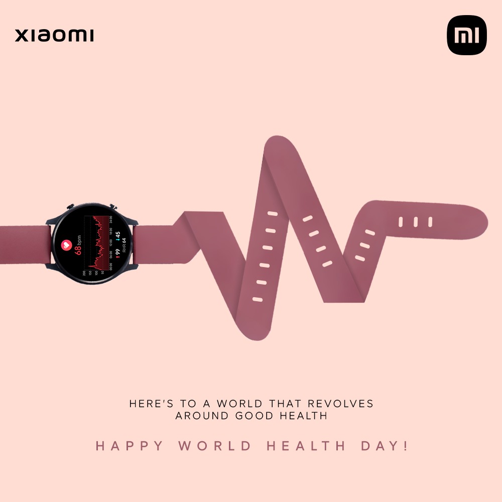 XiaomiIndia's tweet photo. This #WorldHealthDay, let's strap up with the #MiWatchRevolve, and step up for health!
Head here to get yours:
https://t.co/VIlDrimDFW https://t.co/g903NODPXx