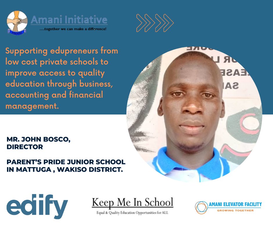 Amani_initiativ's tweet photo. Bosco used the #Covid19 lockdown to take part in our business, accounting & financial management trainings which he is putting in practice to help him grow his school through proper financial & investment in school structures.
#KeepMeInSchool #schoolfinancialmgt https://t.co/2vLBHxHSqQ