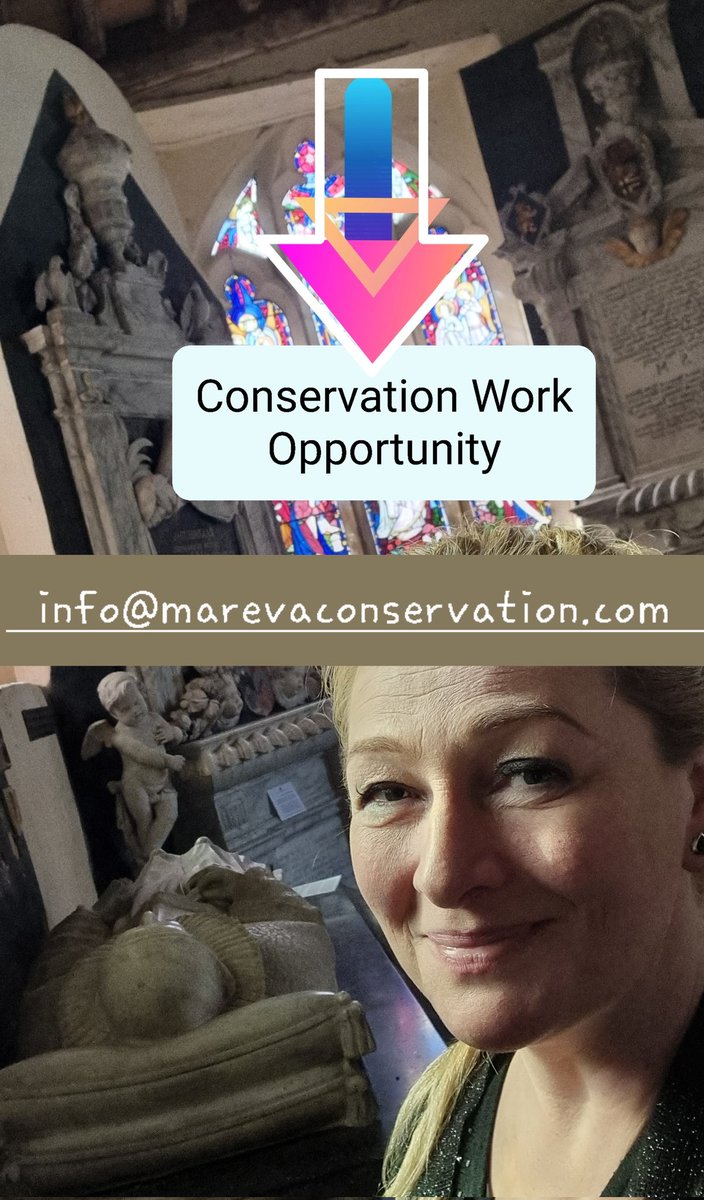 Mareva_Ltd's tweet photo. Conservation work opportunity for a freelance conservator available; a short-term conservation project; all levels of experience considered
For more information, please email info@marevaconservation.com
Please re-post this if any of your followers may be interested; thank you https://t.co/RBtXSeuEvM