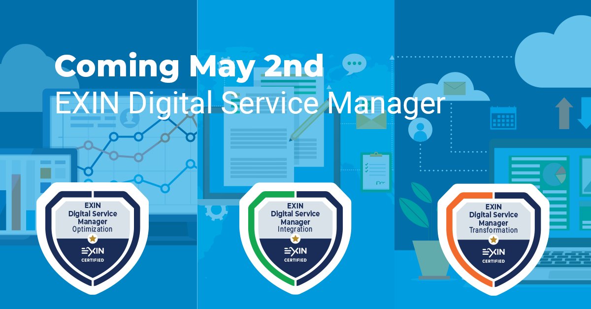 EXIN is proud to announce its latest career path certification, EXIN Digital Service Manager. This career path takes into account three perspectives on IT Service Management that fit your organizations' characteristics.

Read more: bit.ly/3NVXmIC