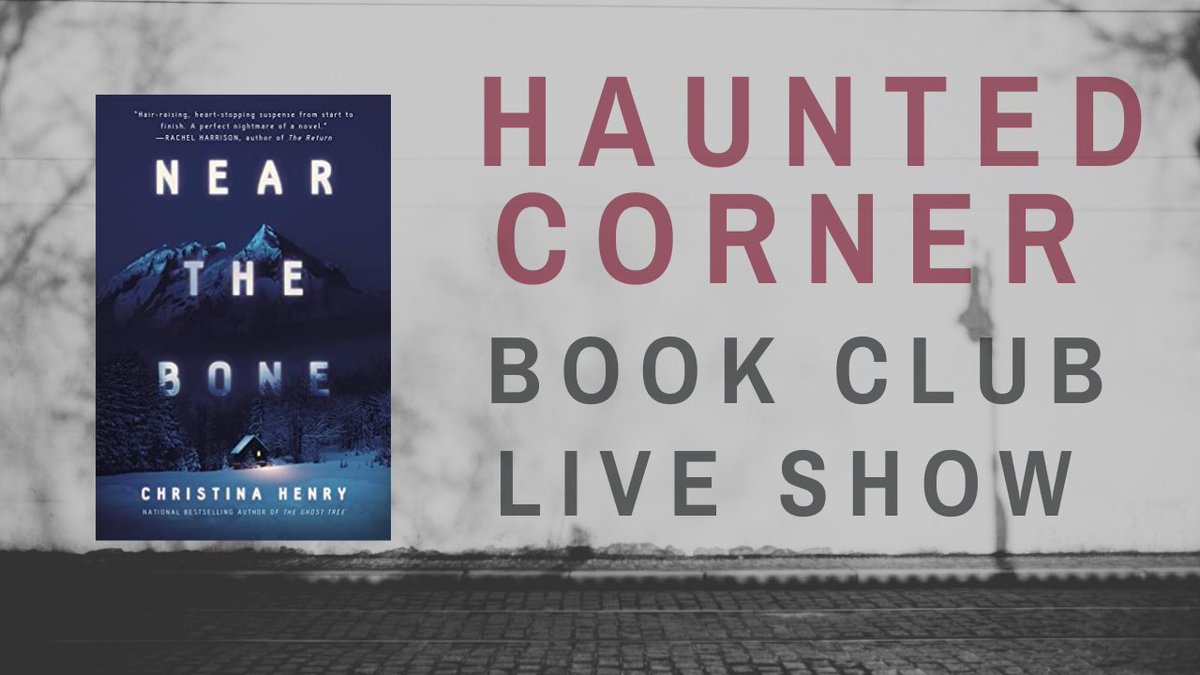 The Haunted Corner is hosting our live show discussion of our March pick, Near the Bone, this Saturday April 9 @ 8pm CST on @cherryactually_’s channel. 

Hope you can join us! We’ll have a link to the live soon 🖤